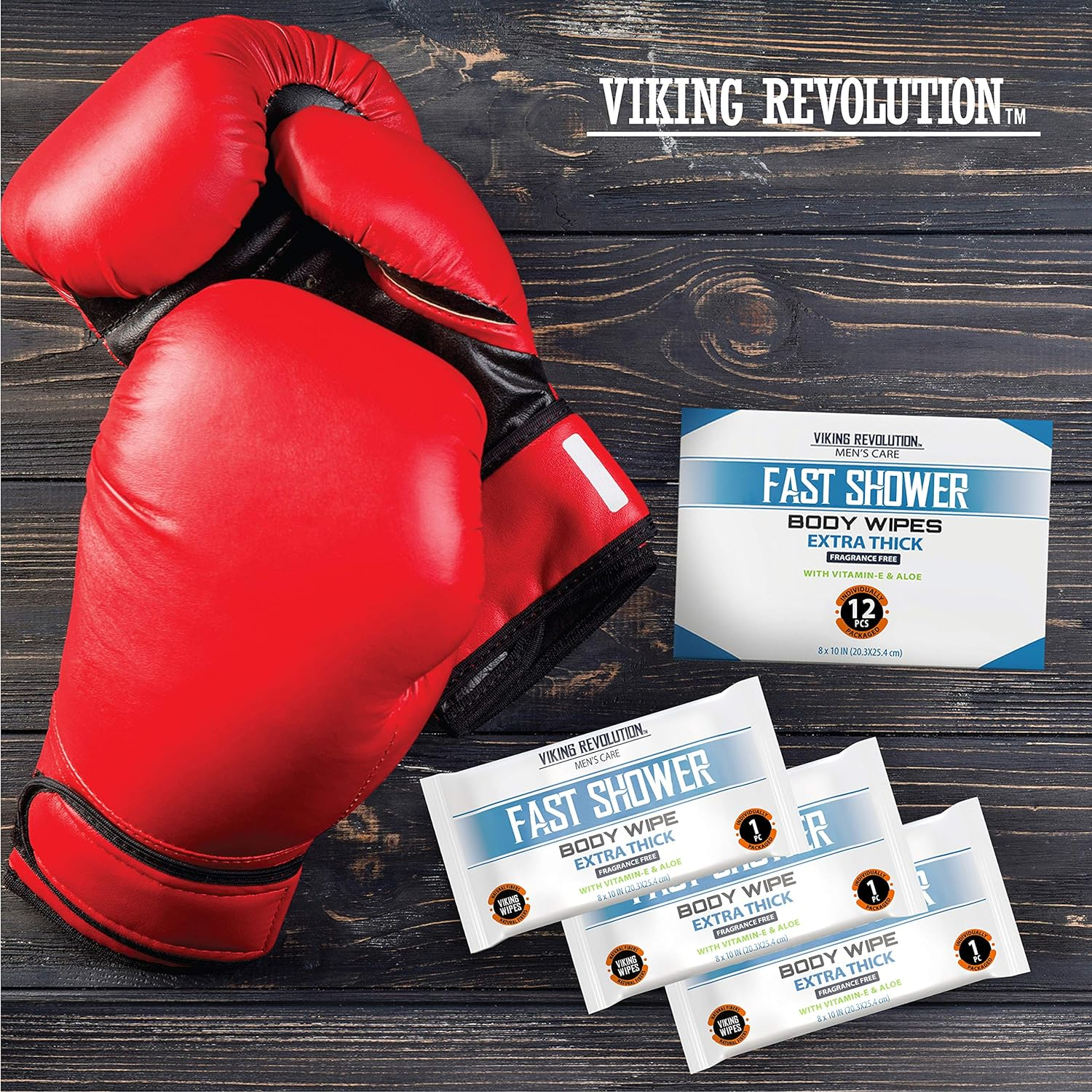 Shower Body Wipes,Unscented Naturally Soothing Aloe and Hypoallergenic, Portable Travel-Sized image number 4