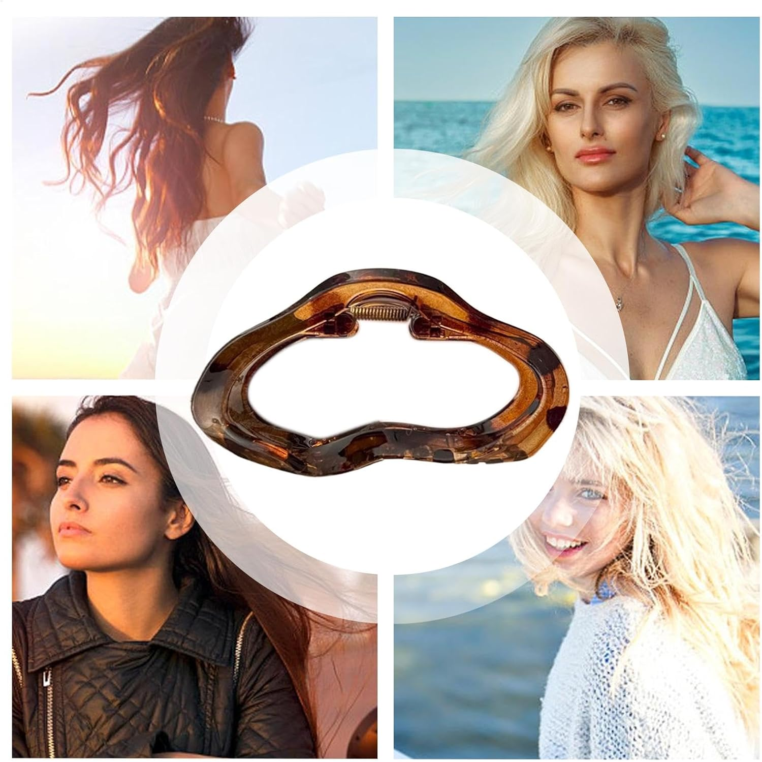 Hair Clips for Women, Cloud-Shaped Womens Hair Clips Claw Hair Clips, Beautiful Women Hair Accessories Thick Hair Claw Clip for Commuting Weddings Parties image number 3