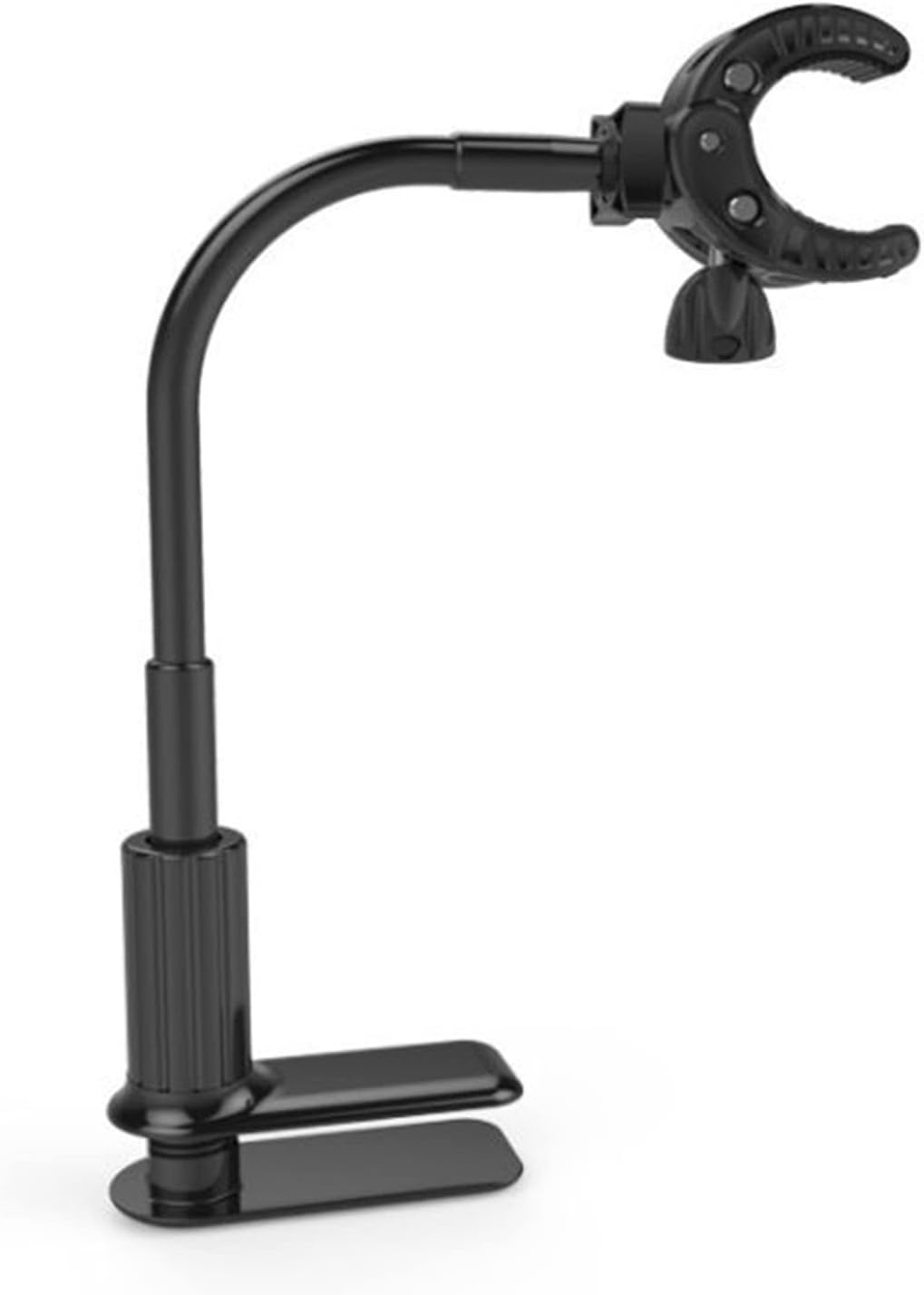 RCKEY Alloy Hair Dryer Stand 360 Degree Rotating Hands Free Hair Dryer Stand with Clamp Blow Dryer Holder Adjustable Height Hair Dryer Holder image number 5