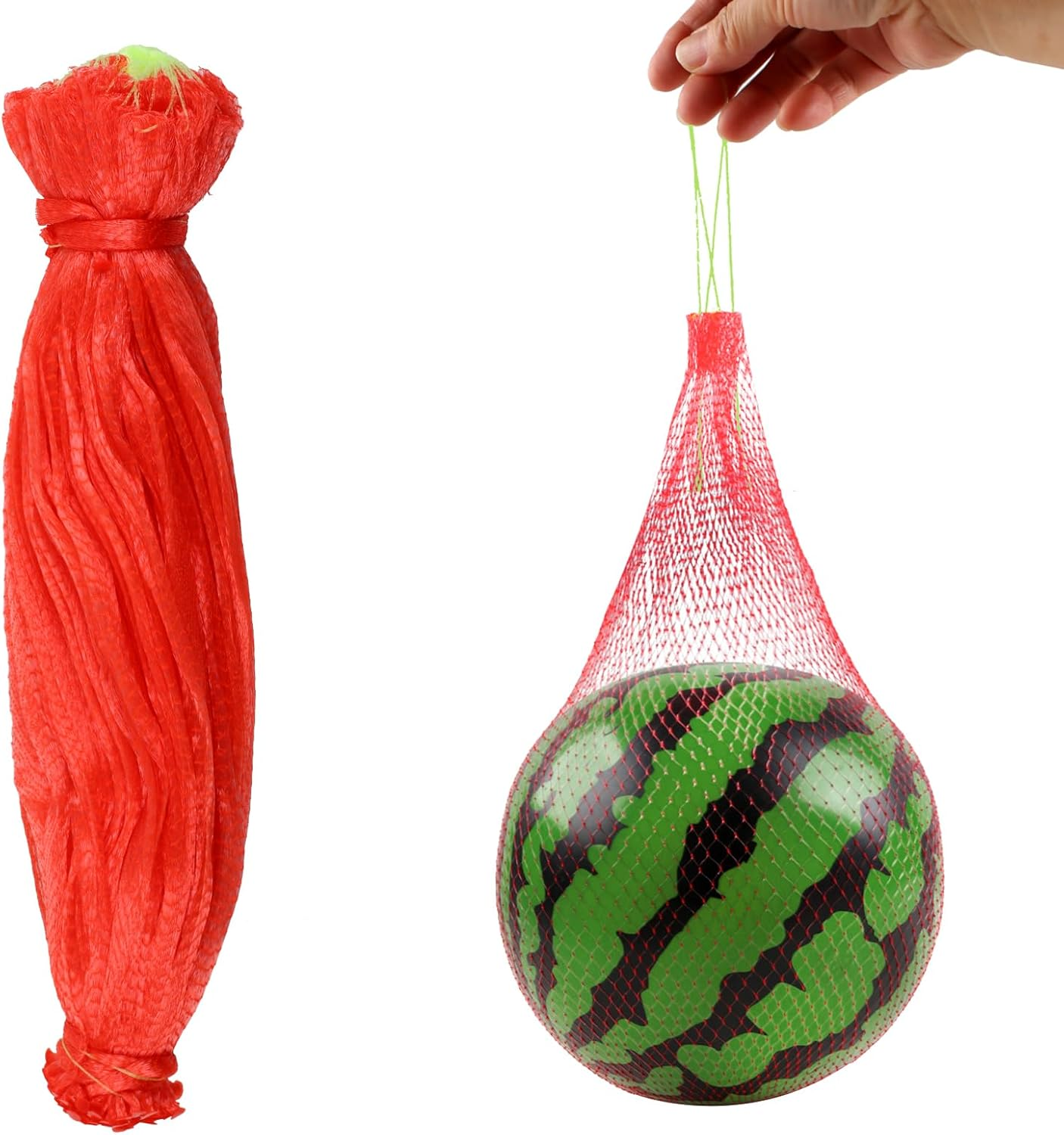 100 Pieces Melon Hammocks Melon Nets Bags, Reusable Cantaloupes Mesh Net Watermelon Nets with Drawstring for Growing Cantaloupe, Watermelon, Vegetables, Honeydew in Vertical Garden image number 6