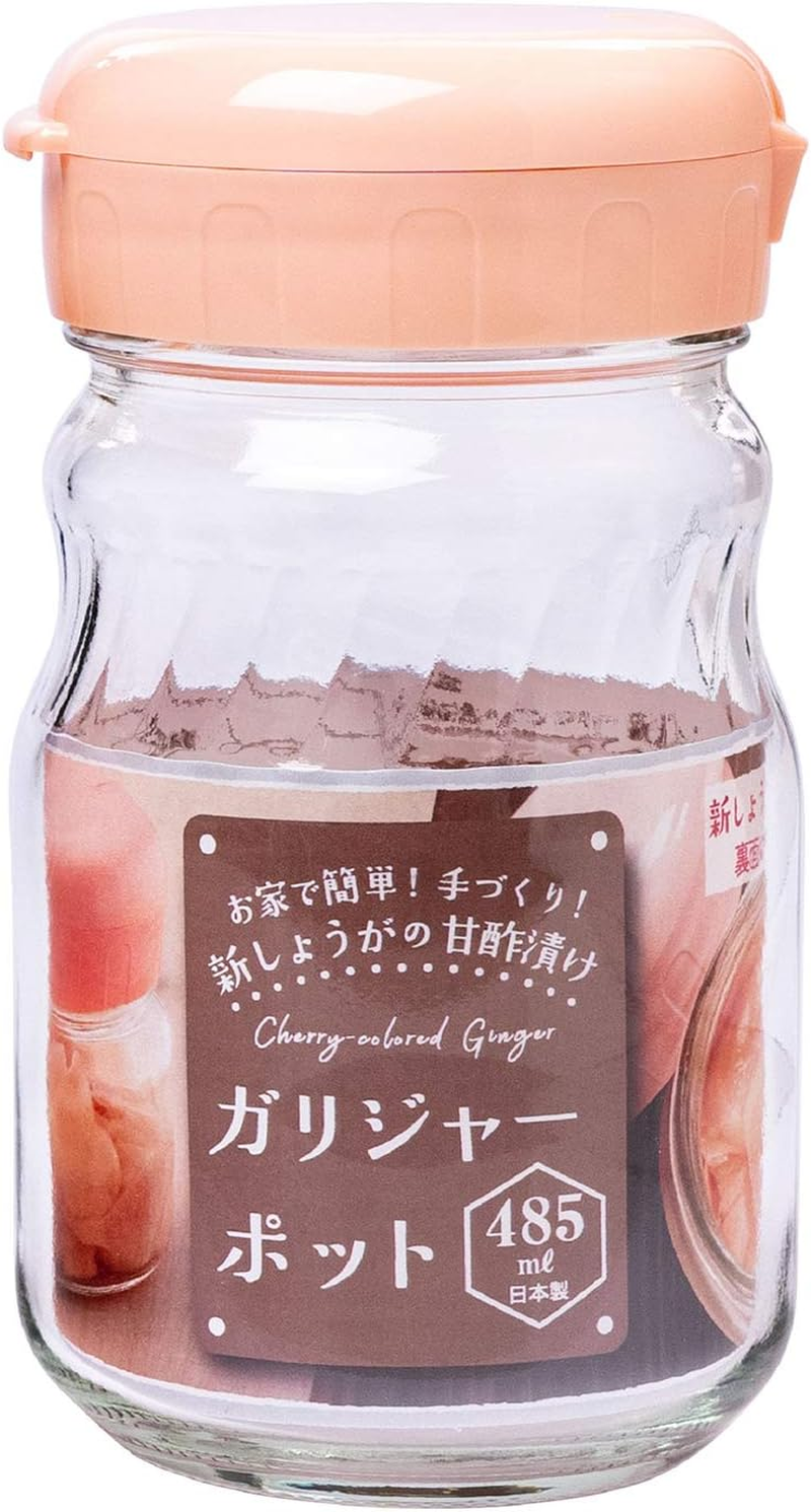 Toyo Sasaki Glass, Good Pickling, Gallier Pot, Large, Made in Japan, Pink, Approx. 17.0 Fl Oz (485 Ml), I-77826-P-JAN 2 Pieces image number 6