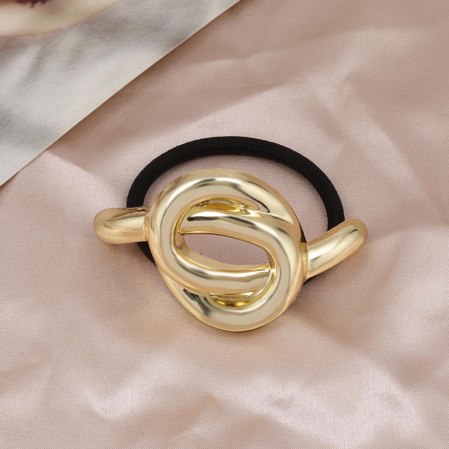 Bottega Della Principessa - Hair Band with Metal Gold Hair Accessories for Women, Gold, Set of 3. image number 1