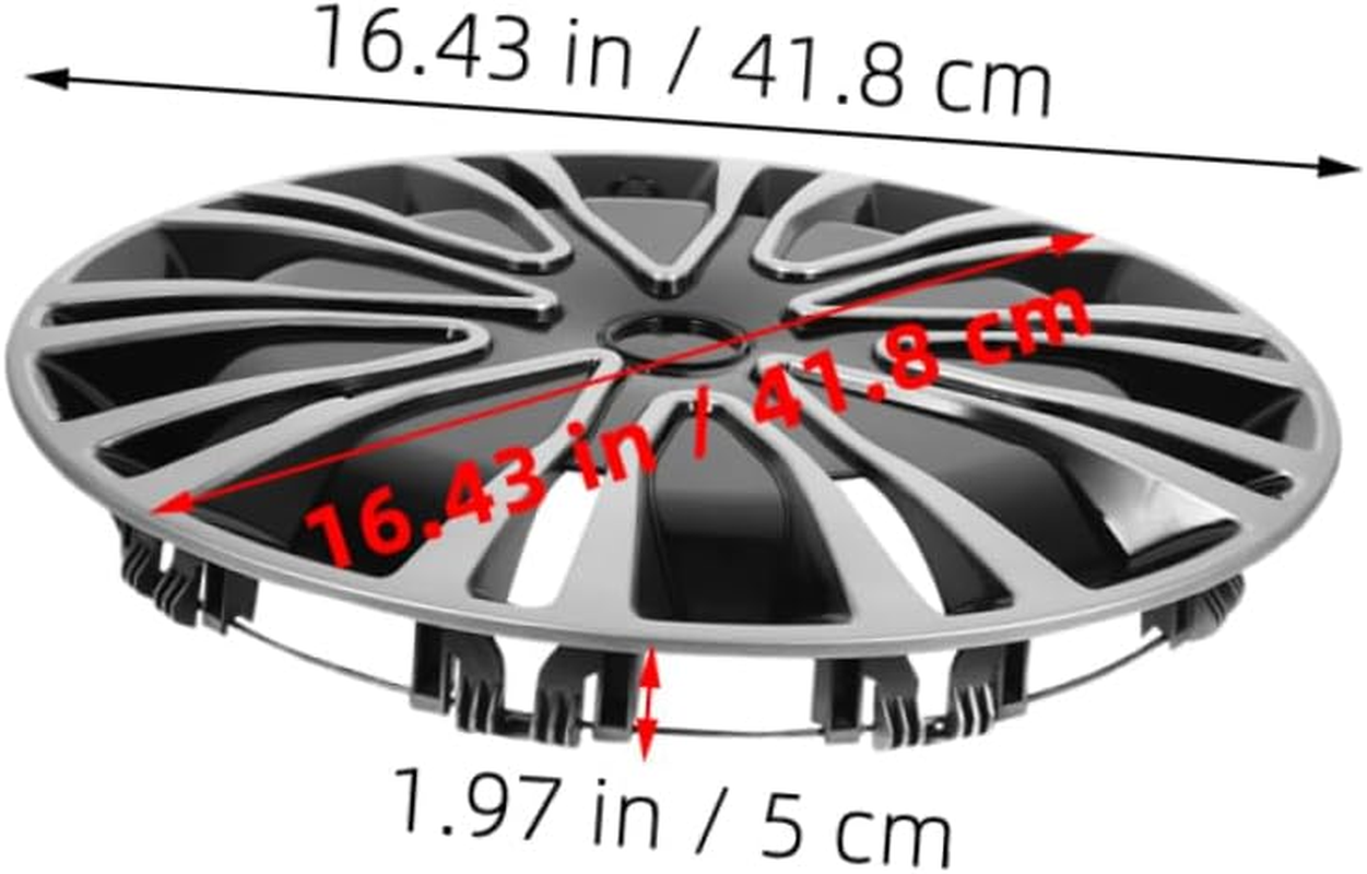 FUNOMOCYA 2Pcs Car Decorative Hubcap Rim Covers Wheel Hubcap Protector for Automotive image number 5