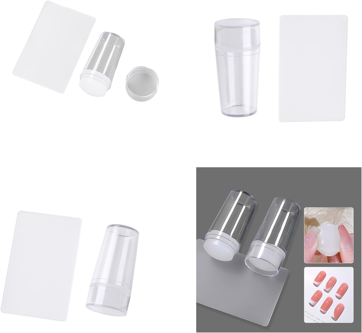 Versatile Stamping Silicone Stamper with Scraper for or Salon Use image number 2