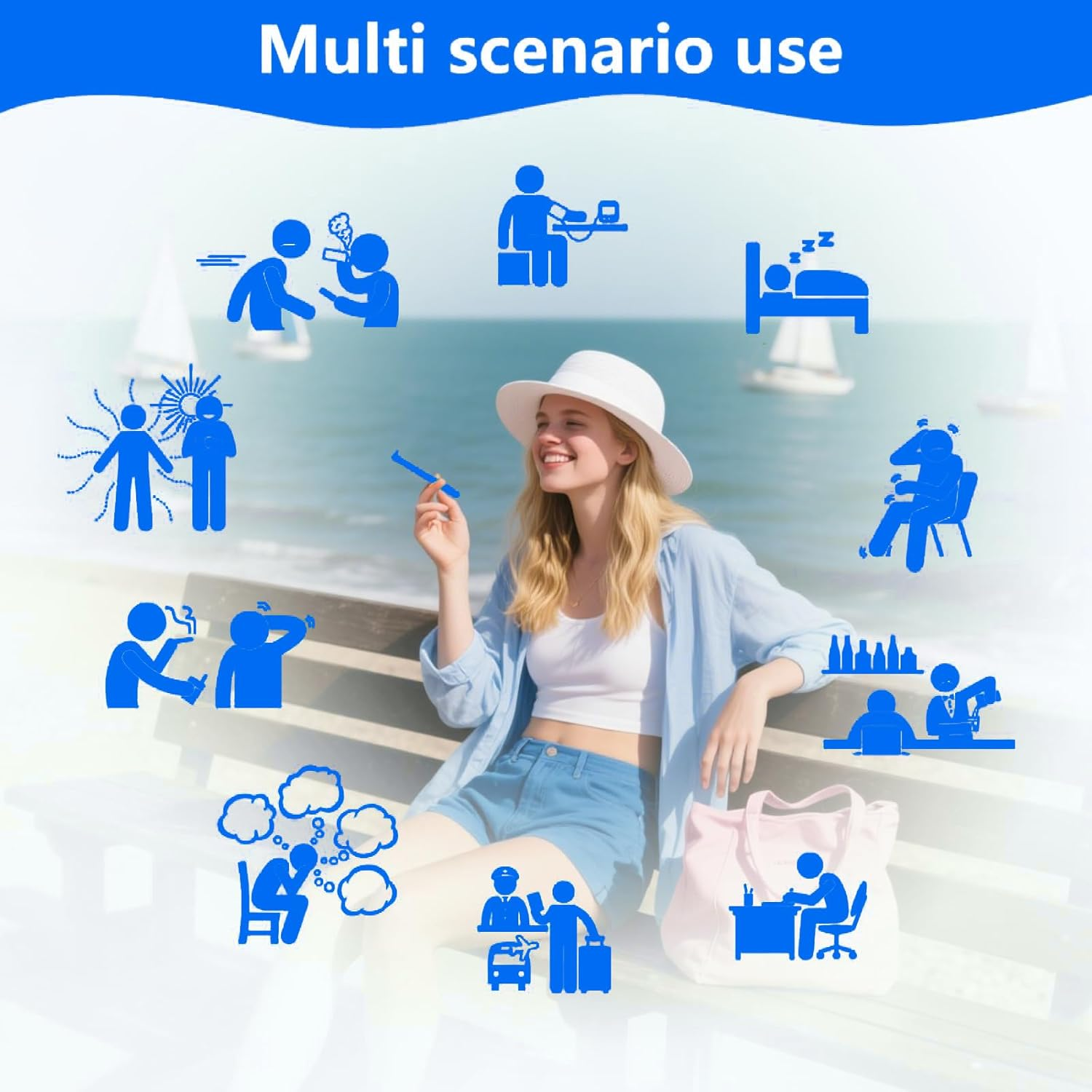 6Pcs Chewable Essential Oil Breath Sticks - Reusable Silicone Chewable Breather, Washable for Adults image number 6