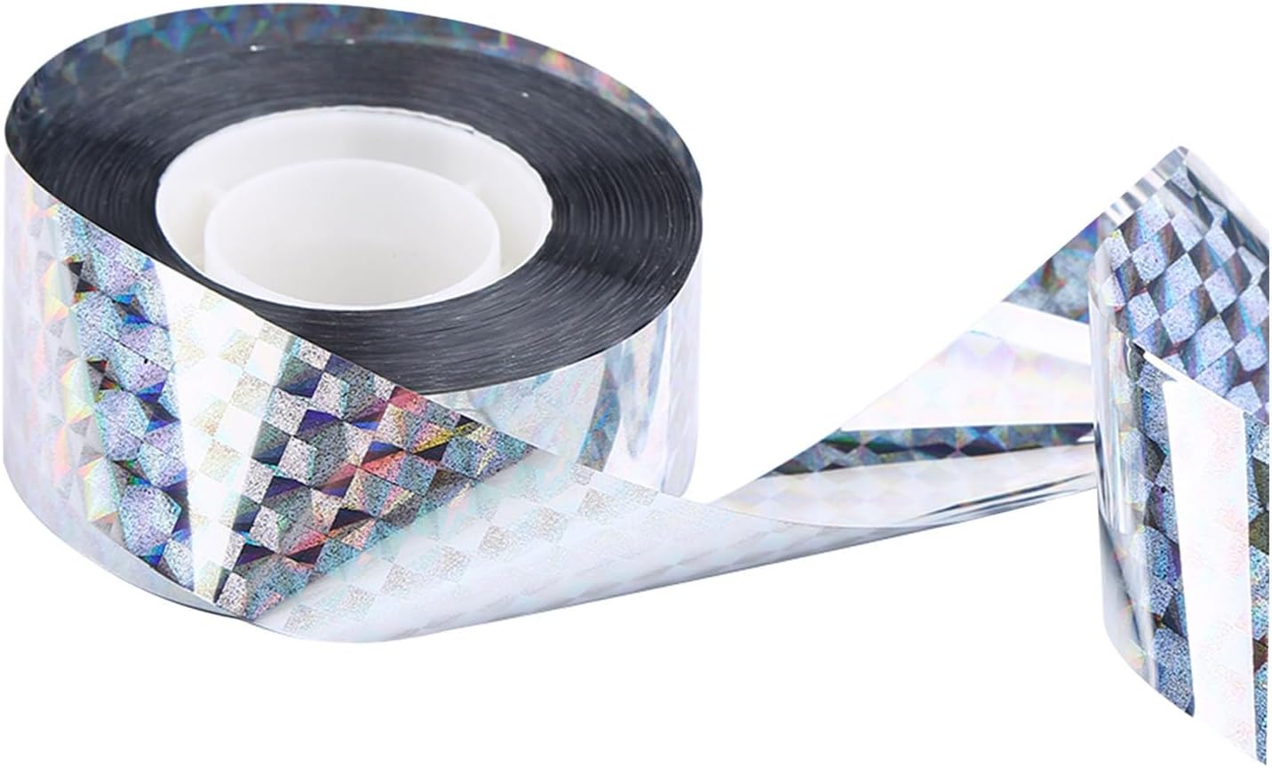 Bird Deterrent Tape Audible Visual Flash Reflective Pigeon Woodpeckers Holographic Bird Scare Ribbon Ribbon 90M image number 5