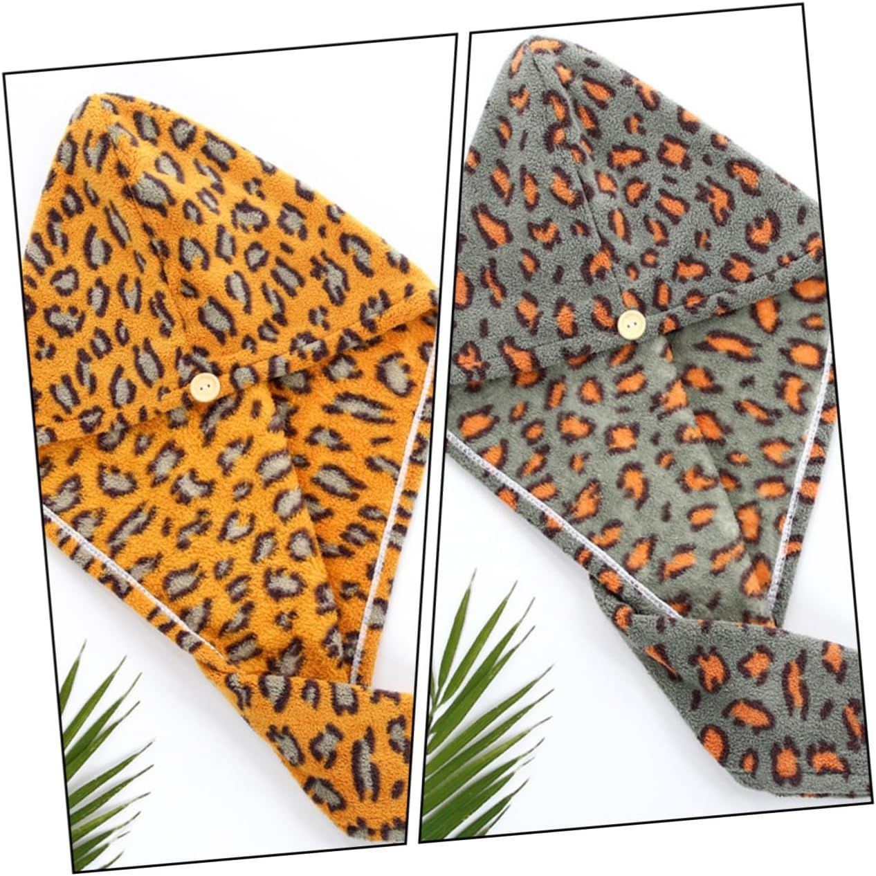 AUTSUPPL 3Pcs Microfiber Hair Dry Cap Fast Drying Hair Turban Towel Dry Wrap Microfibre Towel Wrap for Women Men image number 5