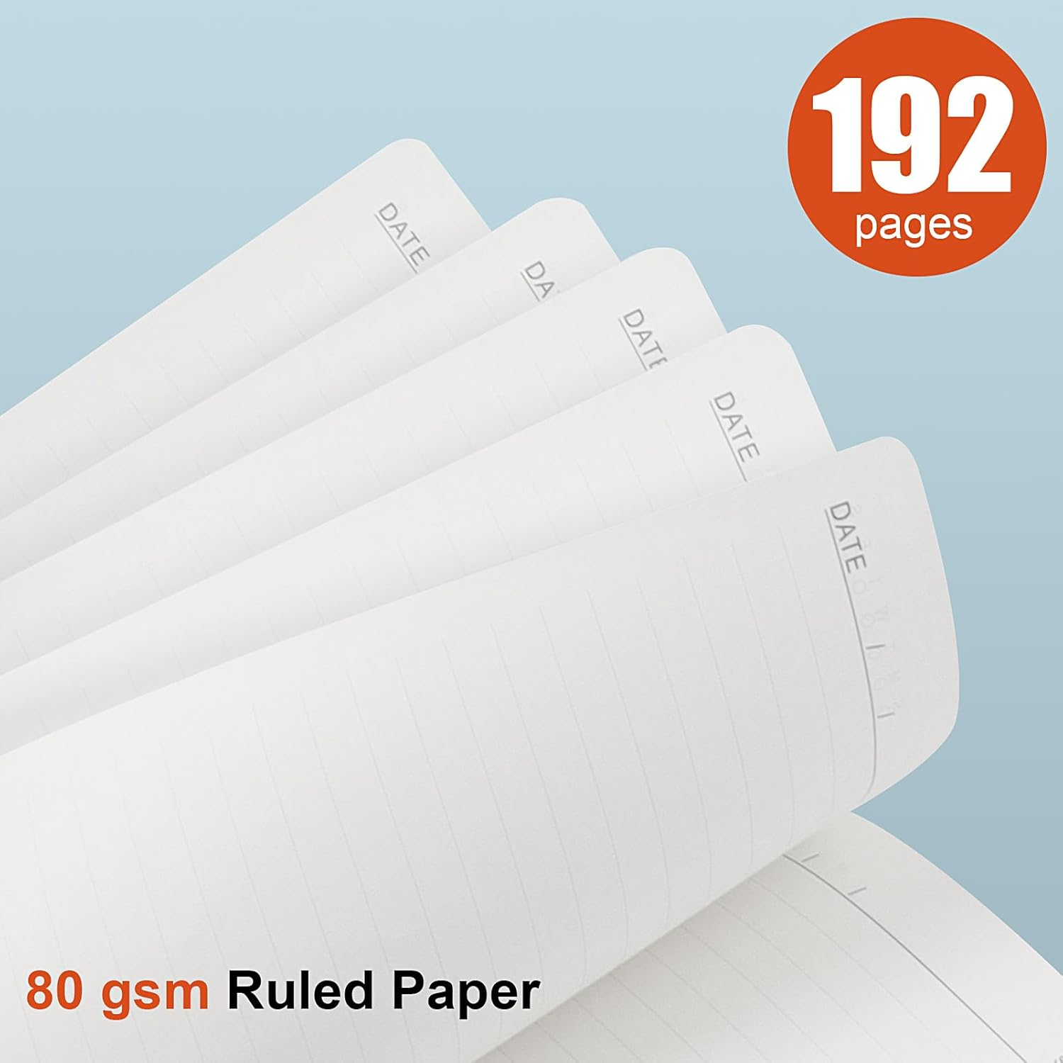 A5 Journal Notebook for Men and Women, Lined Hardcover Notebook with Elastic Closure for Diary Writing, Work and Note Taking, Journal(Green) - Gray image number 7