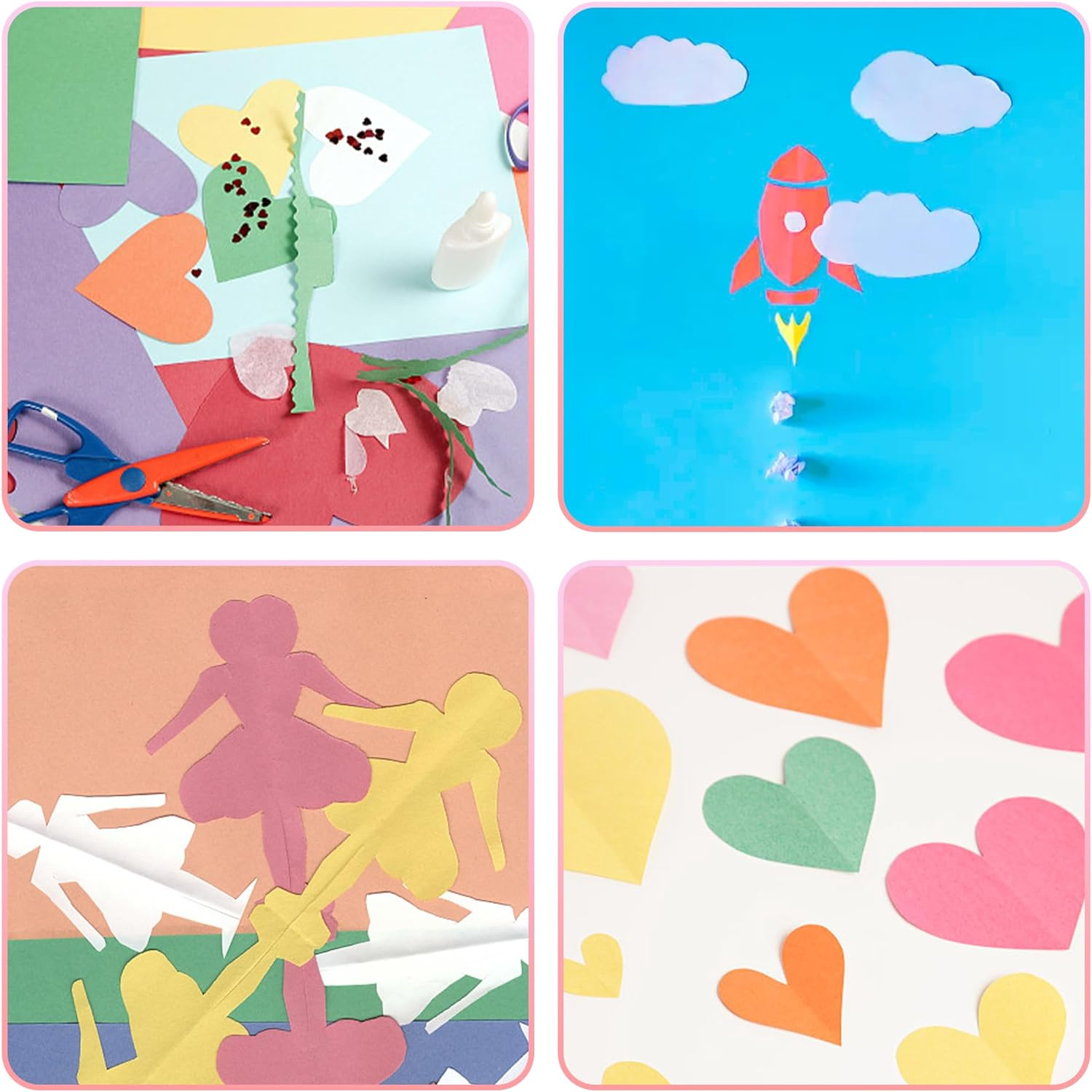 50 Pcs Poster Boards, Vints 11.7 * 16.5 Inches A3 Size 10 Assorted Colorful Poster Board Bright Blank Display Board for School Arts, Classroom Crafts, Exhibits and Notices image number 3