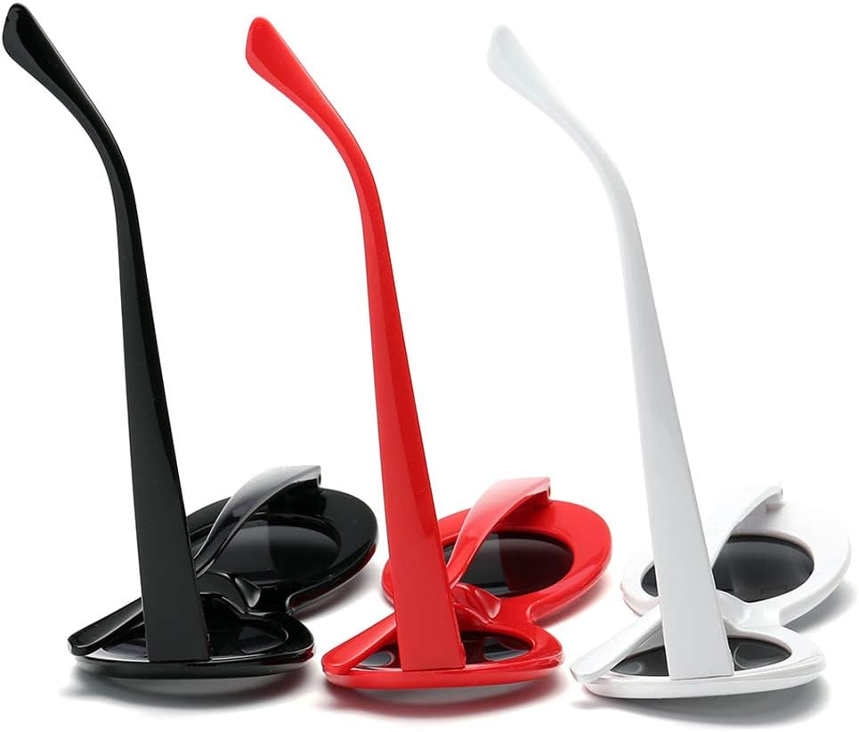 Armear Clout Goggles Oval Mod Retro Vintage Sunglasses round Lens,Black, Black image number 2