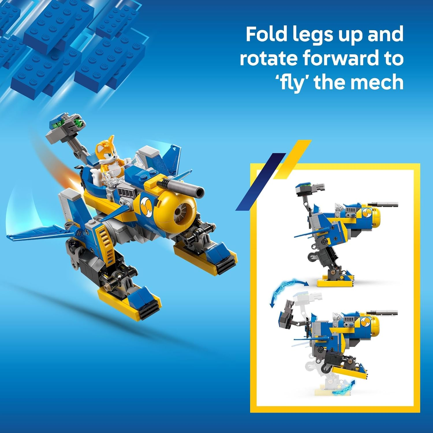 LEGO Sonic the Hedgehog Cyclone Vs. Metal Sonic Toy for 8+ Year Old Boys & Girls, Building Set with a Mech Action Figure and 2 Video Game Character Minifigures, Kids Toy for Gamers 77002 image number 2