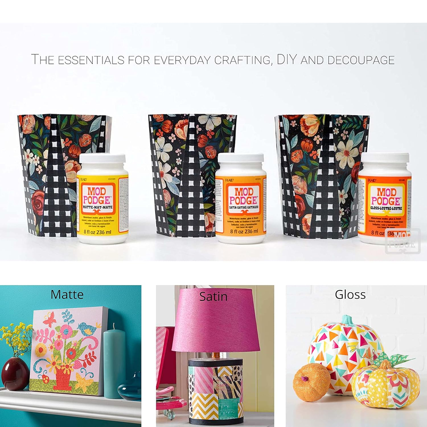 Mod Podge CS11202 Waterbase Sealer, Adhesive Glue for Paper, Decoupage Finish, 16 Oz, Gloss image number 1