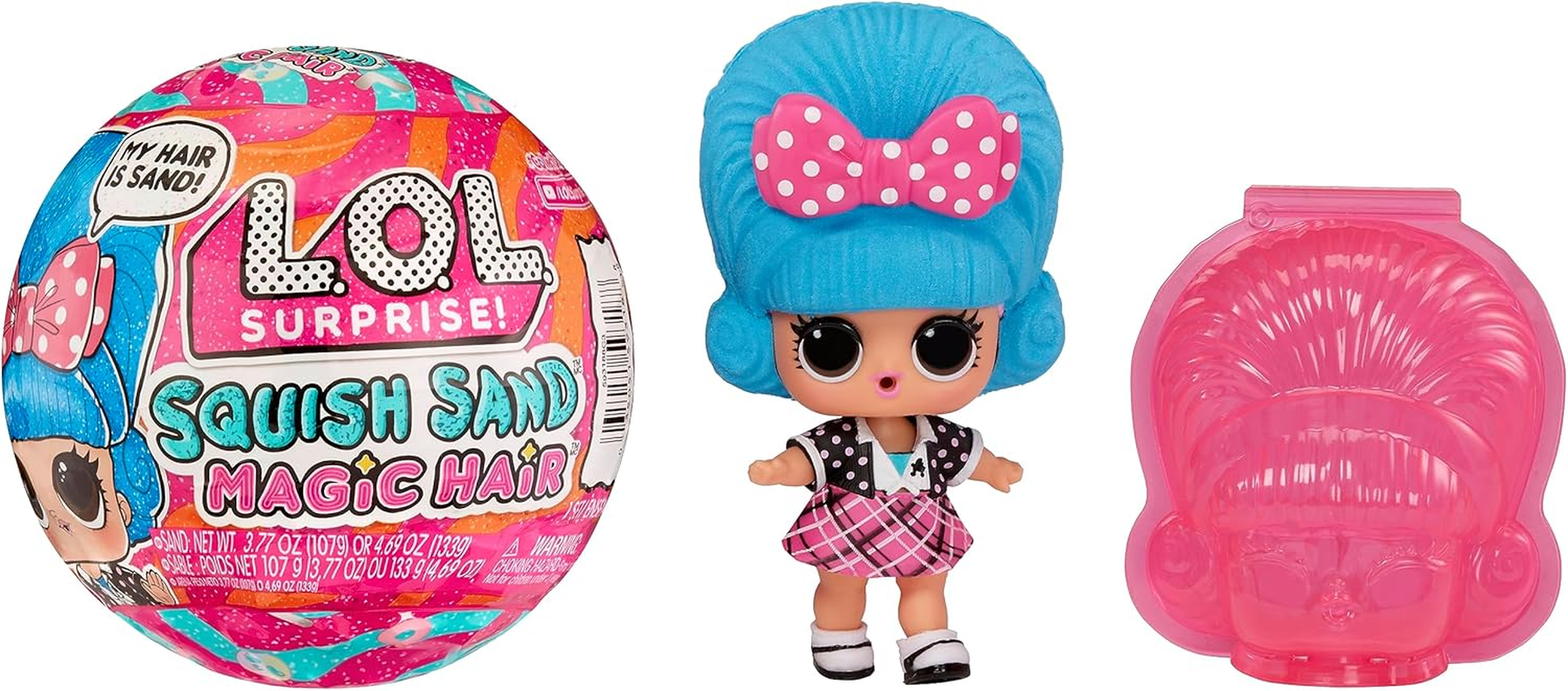 L.O.L. Surprise! Squish Sand Magic Hair Tots - Collectible Doll with Squish Sand and Surprises - Great for Girls Ages 3+ image number 4