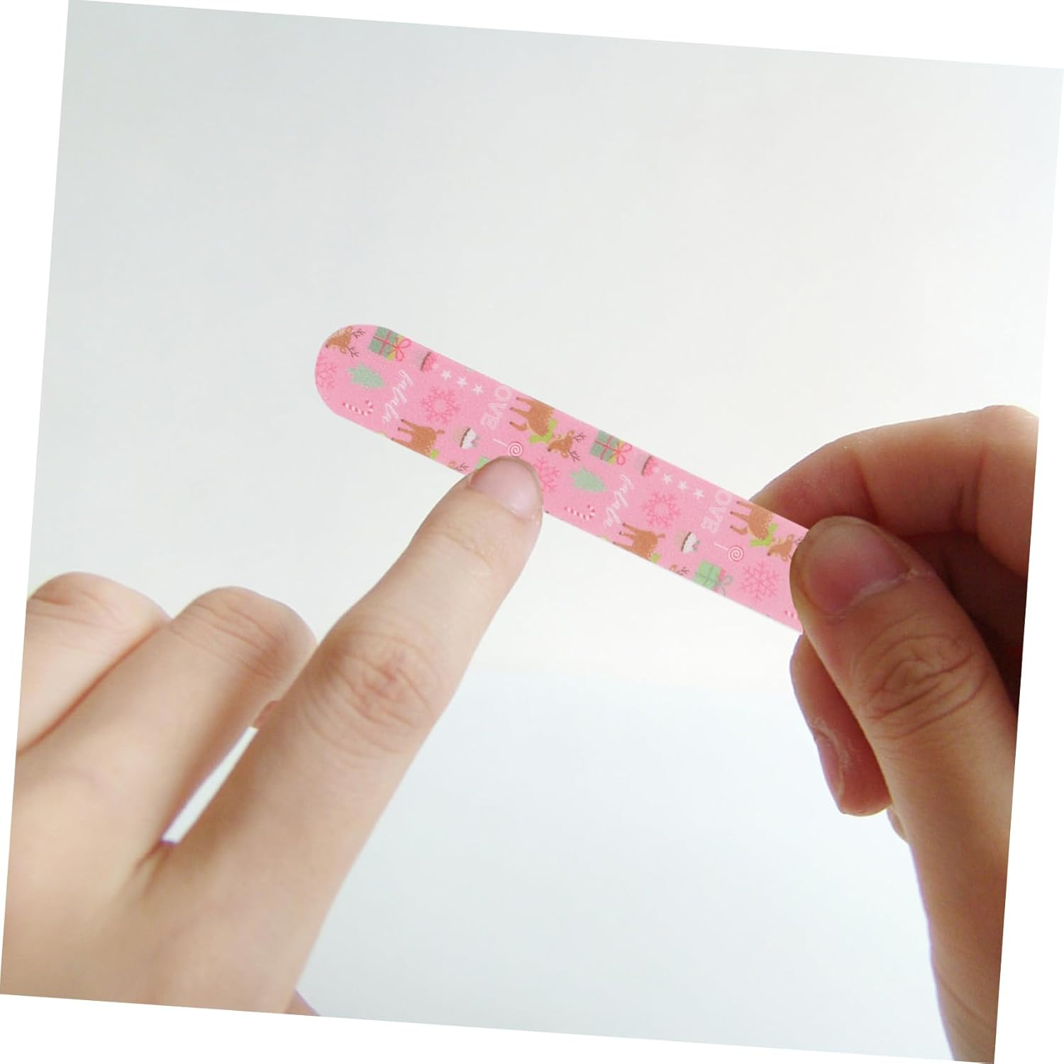 Baluue 24Pcs Christmas Themed Nail Files Eva Nail Polish Tools for Manicure and Pedicure Easy to Use for Natural and Artificial for Holiday image number 6