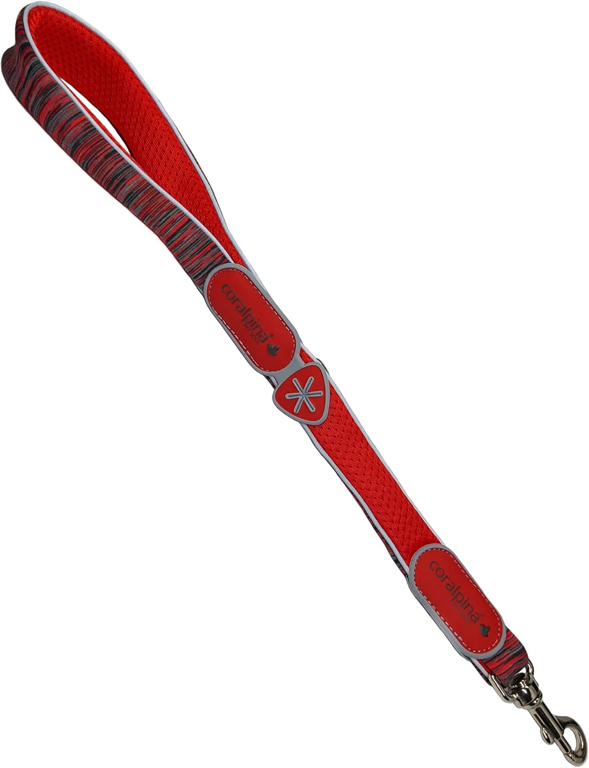 Coralpina - Powermix Simple and Durable Dog Lead with Reflective Parts and Padded Handle, Made of Durable Eco Materials and Nylon Core, Yellow Melange, Size 4/6