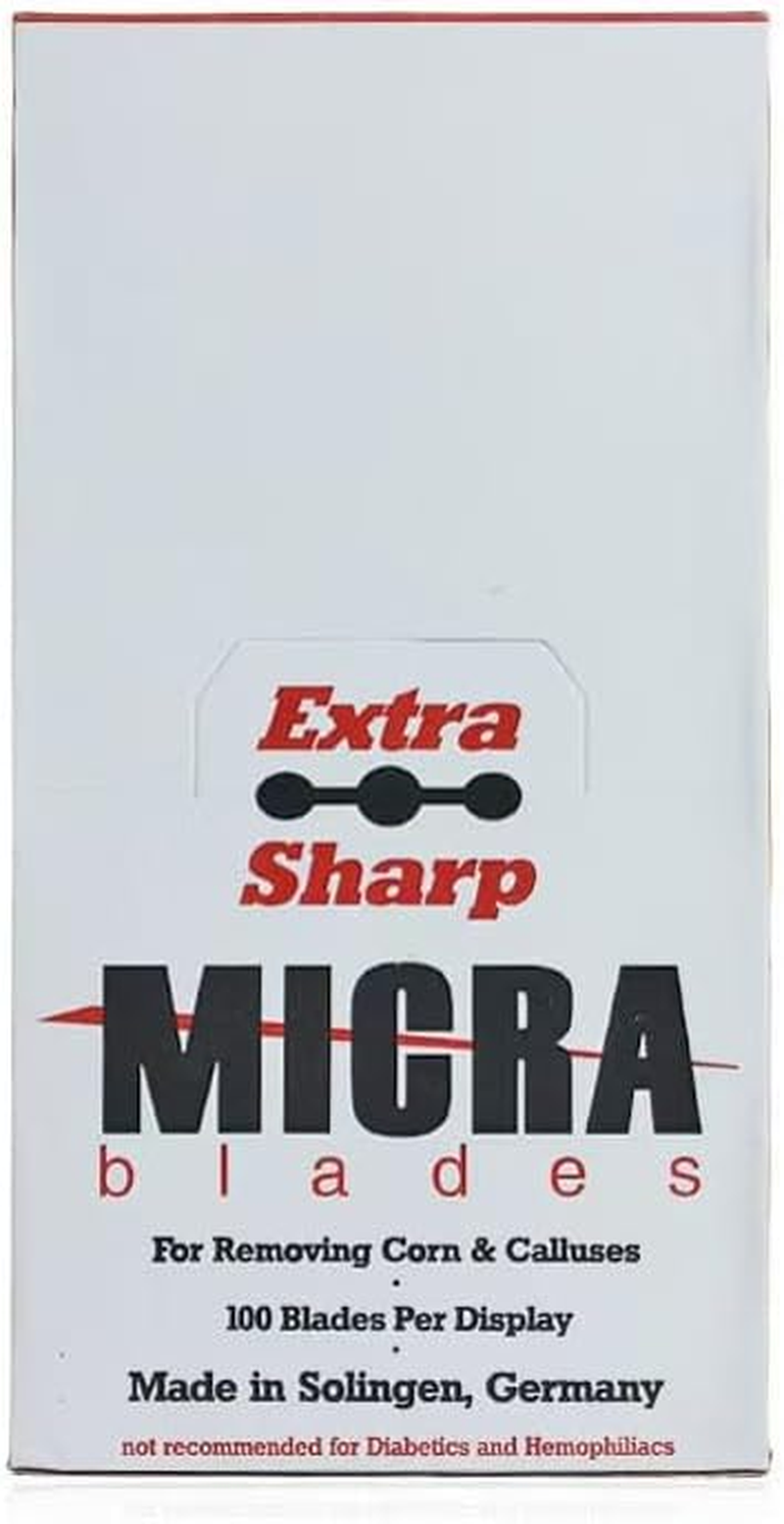 YIMART 100Pcs Stainless Steel Sharp Replacement Corn Blades for Foot Hard Dead Skin Remover Hand Foot File Foot Care Pedicure Machine image number 3