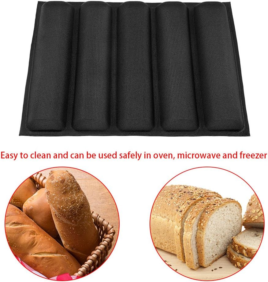 Silicone Bread , Silicone Oblong Shape Bread Molds Baguette Pan French Bakeware Tray image number 6