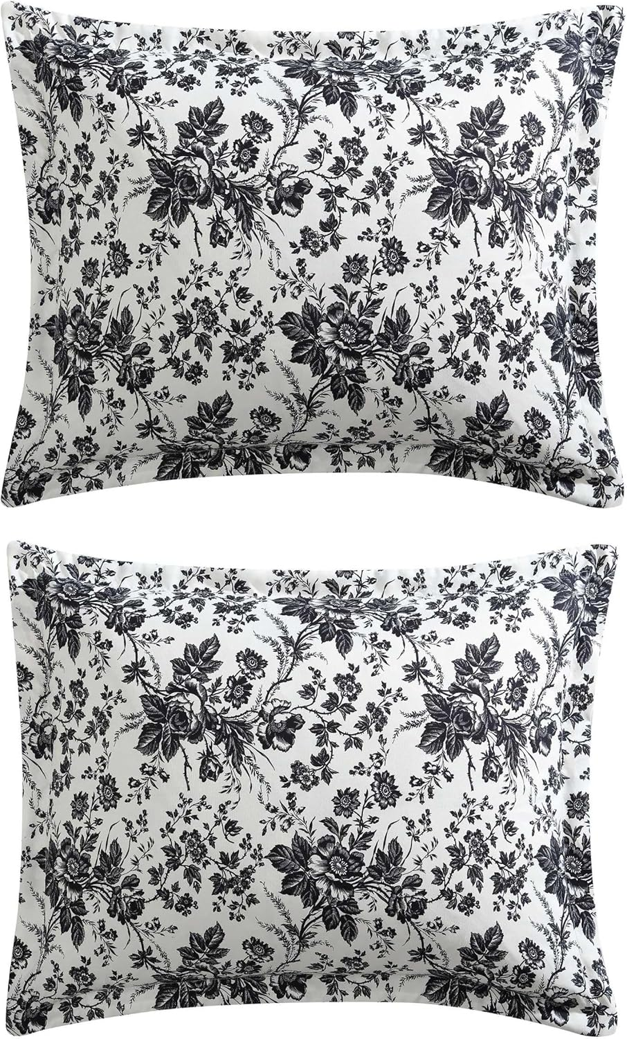 Betsey Johnson - Queen Duvet Cover, Soft Bedding Set with Matching Shams, Floral Home Decor (Betseys Toile Black, Queen) image number 1