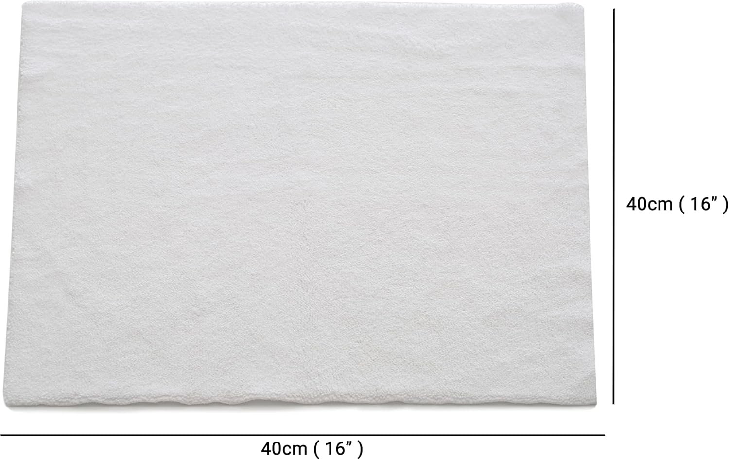 Glass Polish (40X40Cm) Pack of 2 Premium Dual-Sided Microfiber Towel - Ultra Soft for Polishing and Extra Absorbent for Cleaning - GP15112 image number 2