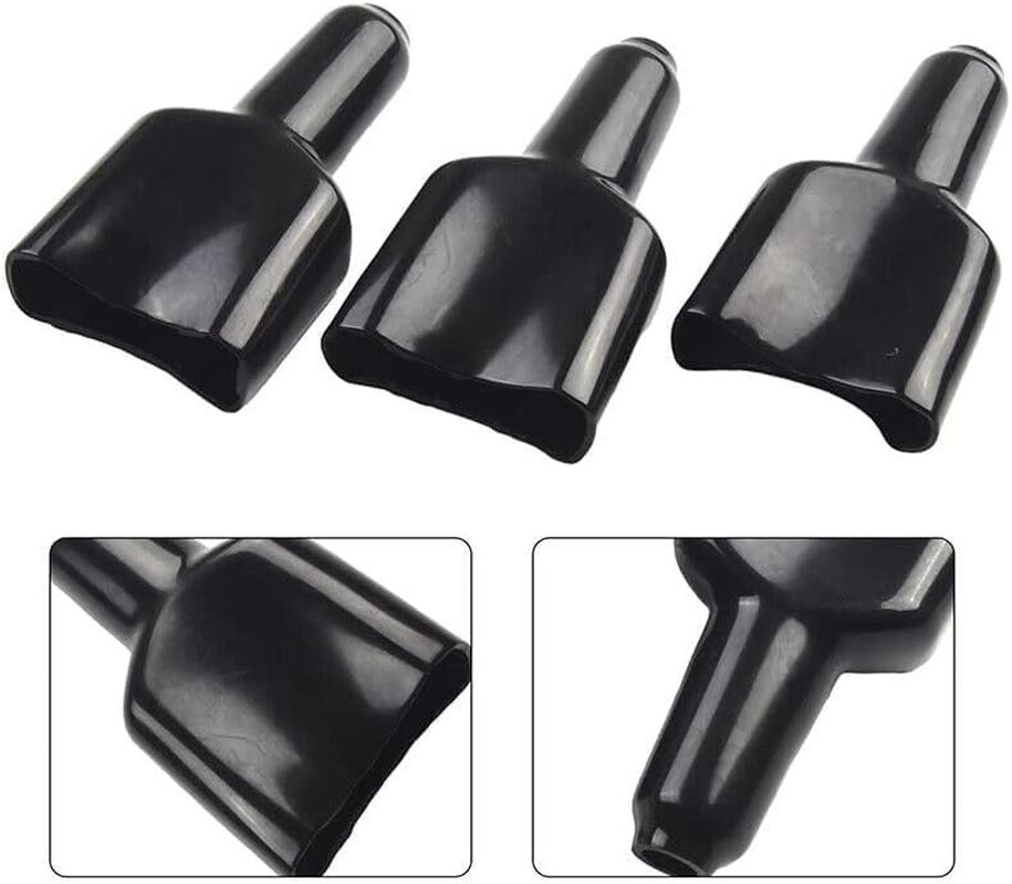 Fokmuaex 12Pcs Waterproof & Dustproof Cover for Anderson 50A Plug, Cable Sheath Protector Jacket for Electrical Connectors (Black)