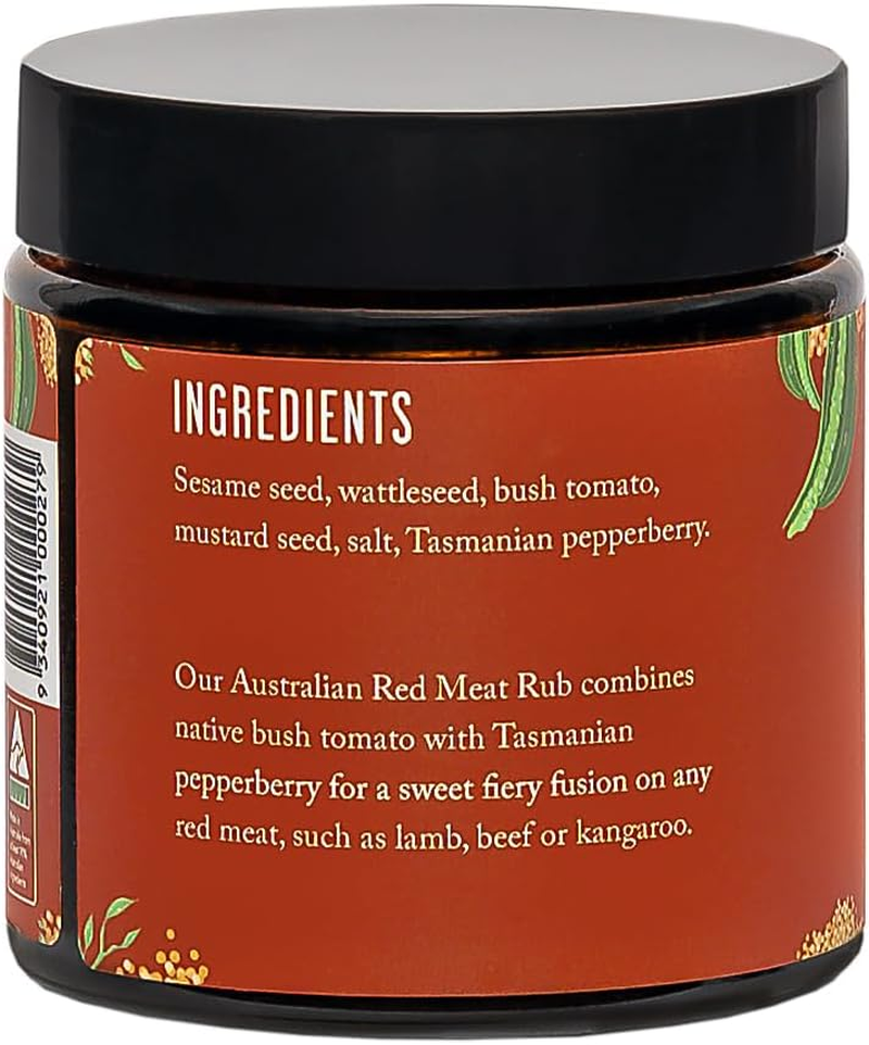 Australian Bush Spices - Red Meat Rub Glass 60G image number 1