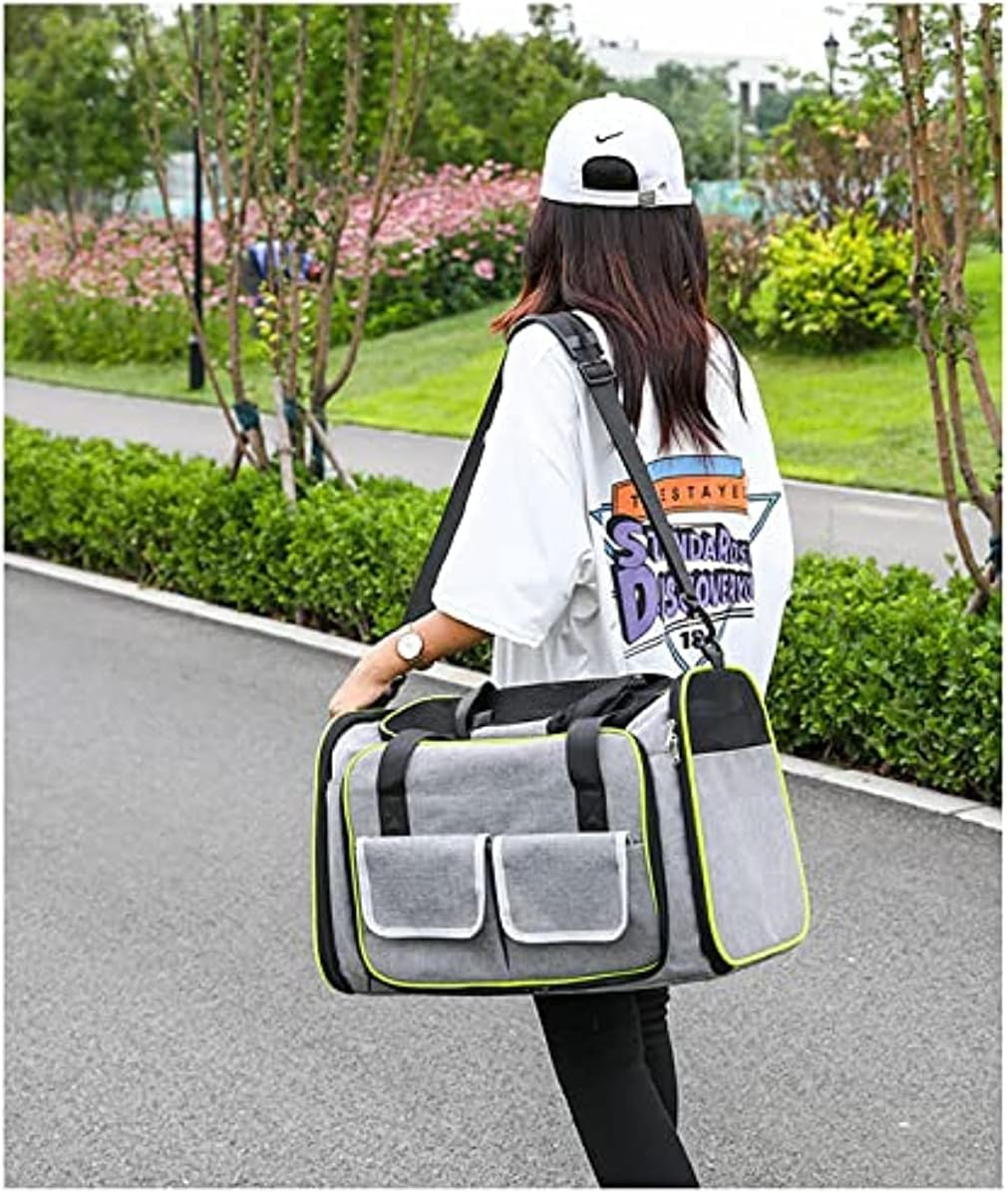 Large 2 Sides Expandable Pet Carrier, Airline Approved Soft-Sided Dog Cat Travel Carrier Bag with Removable Fleece Pad for Cats, Puppy and Small Animals image number 5