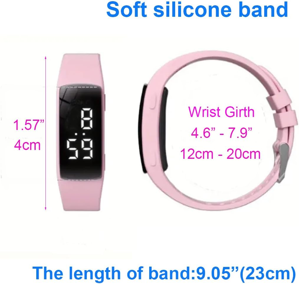 8 Alarm Silent Vibrating Alarm Watch Waterproof Medical Reminder Watch - with Timer and 8 Daily Alarms