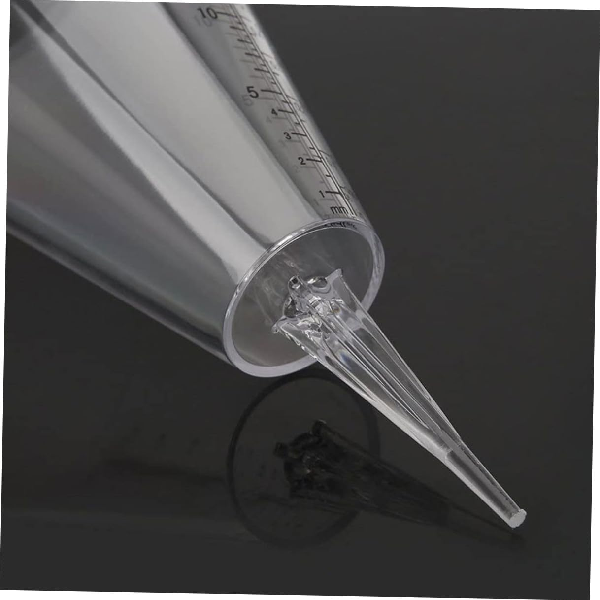 Jojofuny 2Pcs Transparent Rain Gauge with Sharp Spike for Outdoor Soil Insertion Conical Plastic Measuring Cup with Easy-Read Scale for Accurate Rainfall and Sprinkler Water Measurement In image number 5