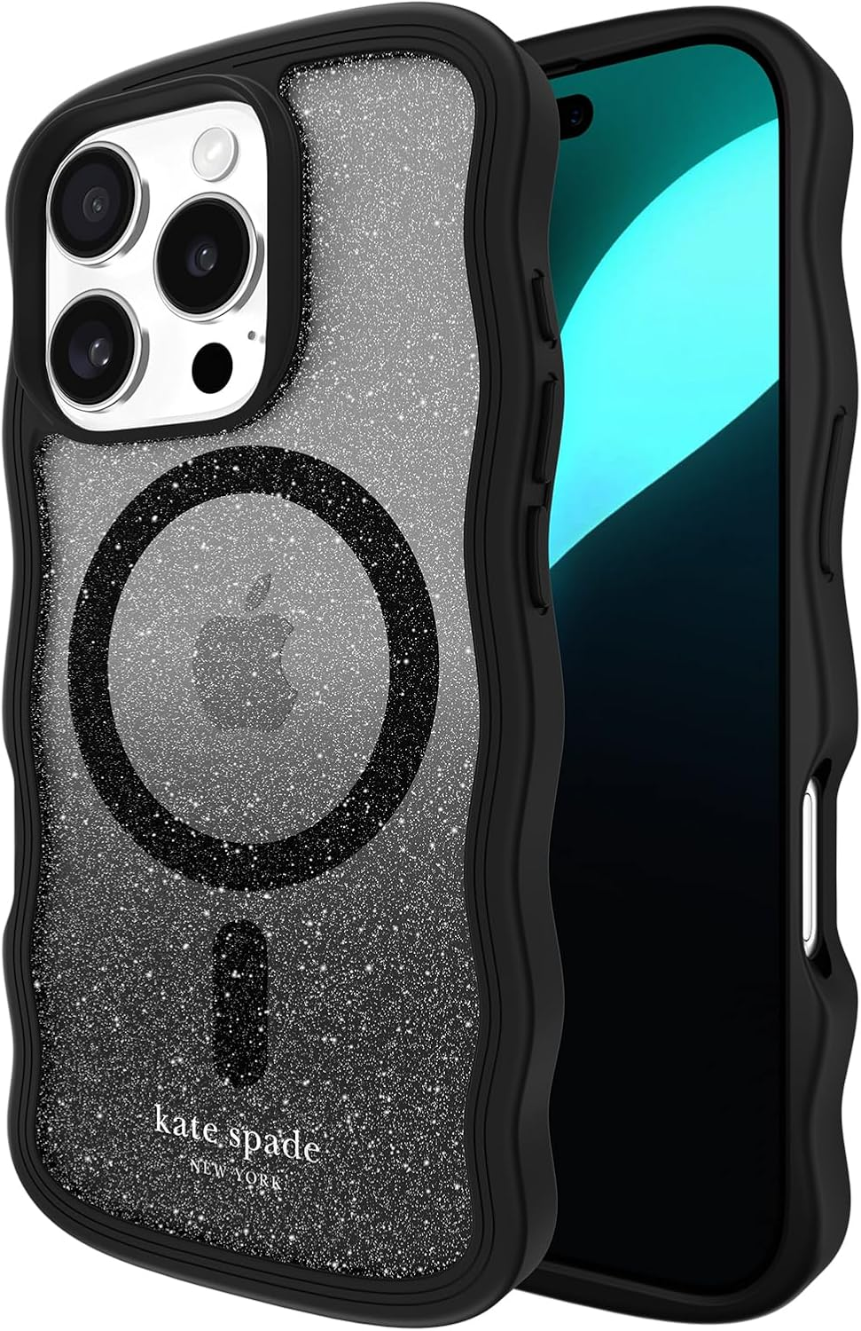 Kate Spade New York Iphone 16 Pro Case - Compatible with Magsafe - Designer Phone Case - Wavy Nightfall image number 6