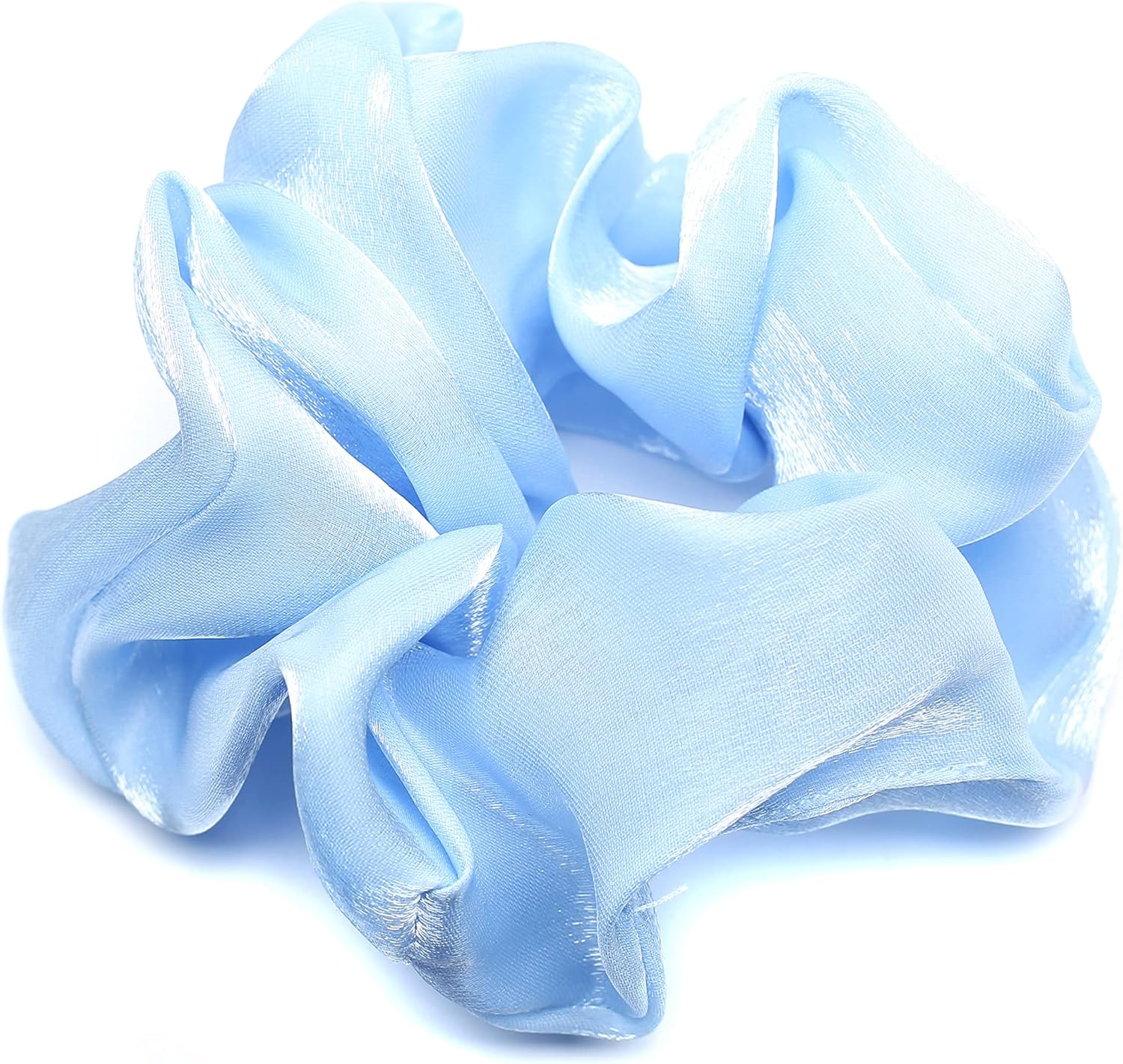 Elastic Hair Scrunchie Hair Band Ponytail Holder Suitable for Everyday Use Travel Party (Blue)