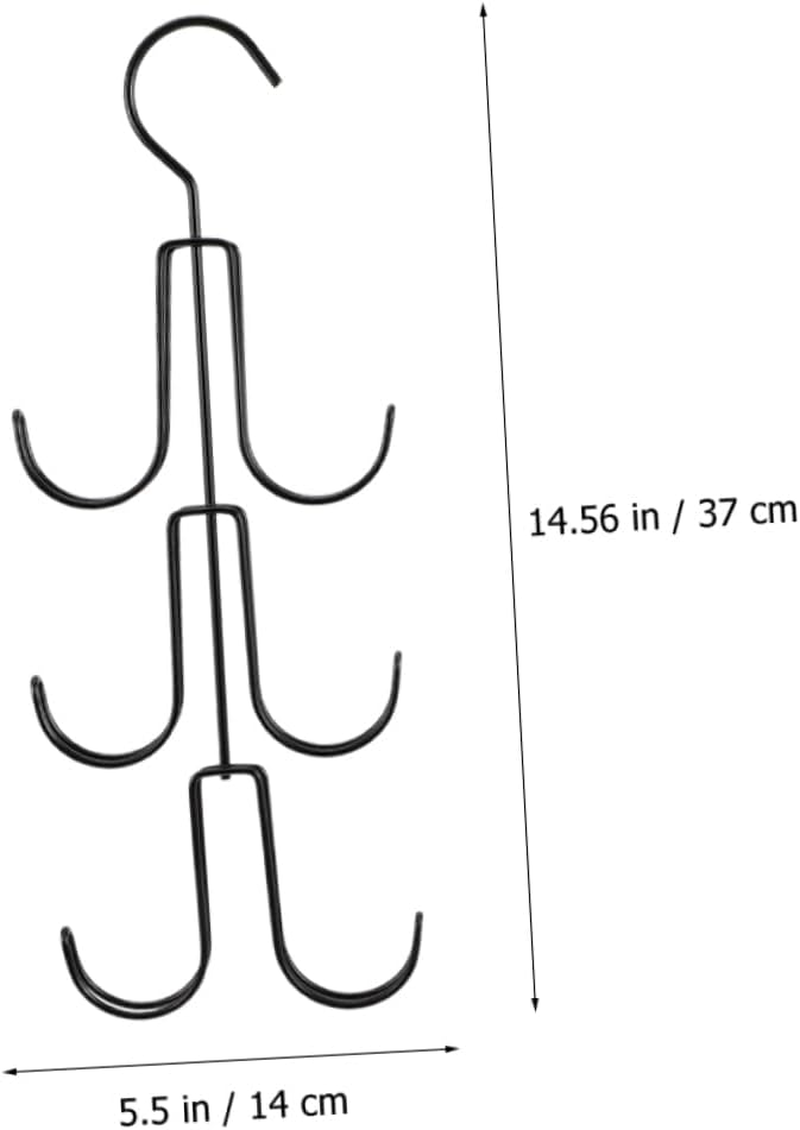 Cabilock Purse Organizer for Closet Bag Organizer Metal Handbag Hanger Sturdy Storage Rack Practical Purse Holder for Closet 2Pcs image number 3