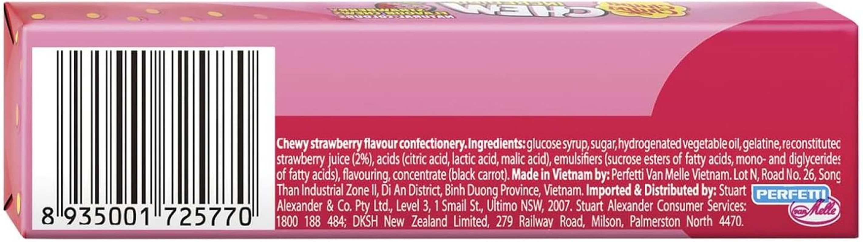 Chupa Chups Incredible Chew, Strawberry, 45 G image number 1