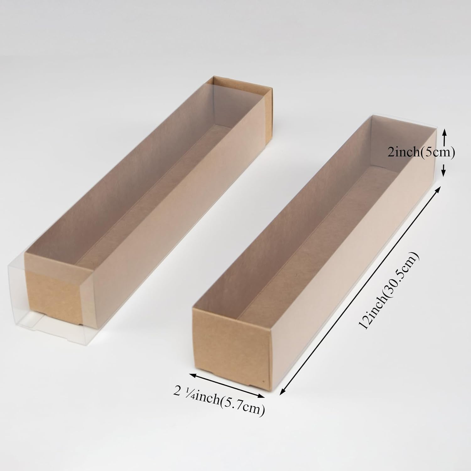 Slshepack 20Pack 12X2&frac14;X2 Inch Bakery Boxes for Chocolate Covered Strawberry,Macaron,Truffle, Cocoa Bombs, Cookie,Soap Boxes image number 4