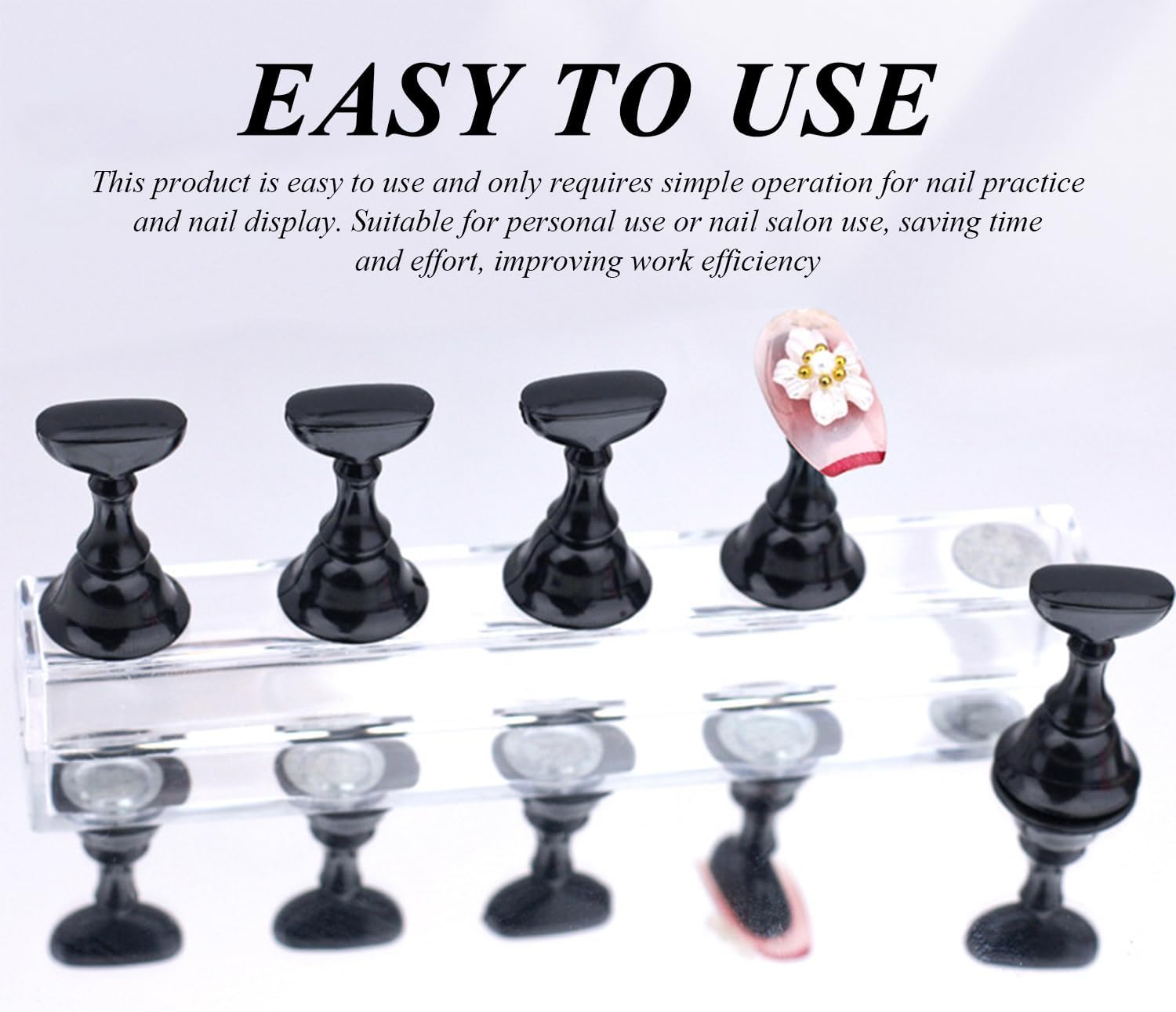 5 Pcs Manicure Accessories Manicure Practice Accessories Nail Display Stand Acrylic Nail Stand DIY Manicure Accessories