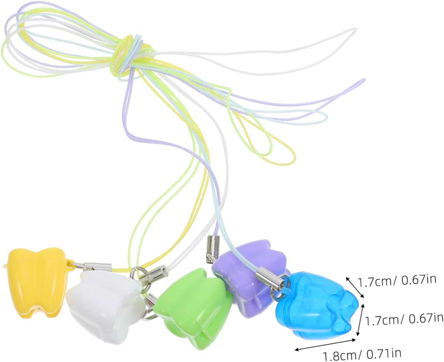 Sosoport 5Pcs Tooth Storage Organizer Box Portable Plastic Tooth Holder Collection for Memory Preservation image number 4