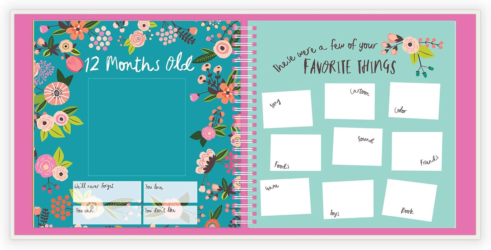 Lucy Darling Little Artist Baby Memory Book &ndash; First 5 Years Journal & Photo Album for Baby Girl, Unique Keepsake, Milestone Book, Memory Book for New Parents image number 6