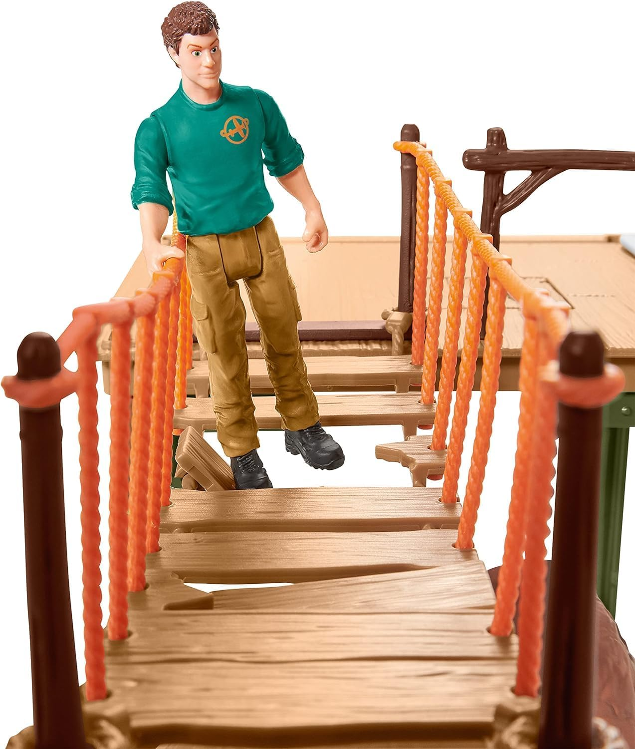 Schleich Wild Safari Animal Toys Playset - Ranger Adventure Station with Alligator, Tiny Turtles, Baby Monkey, and Black Panther, Figurines for Kids Both Boys and Girls Age 3 and above (42594) image number 3