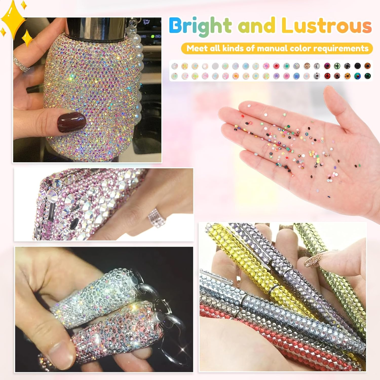 Jelly Resin Rhinestones Fade Resistant Nail Art Rhinestone Easy to Adhere Flatback Jelly Gem Varied Shape for Clothing Nail image number 3