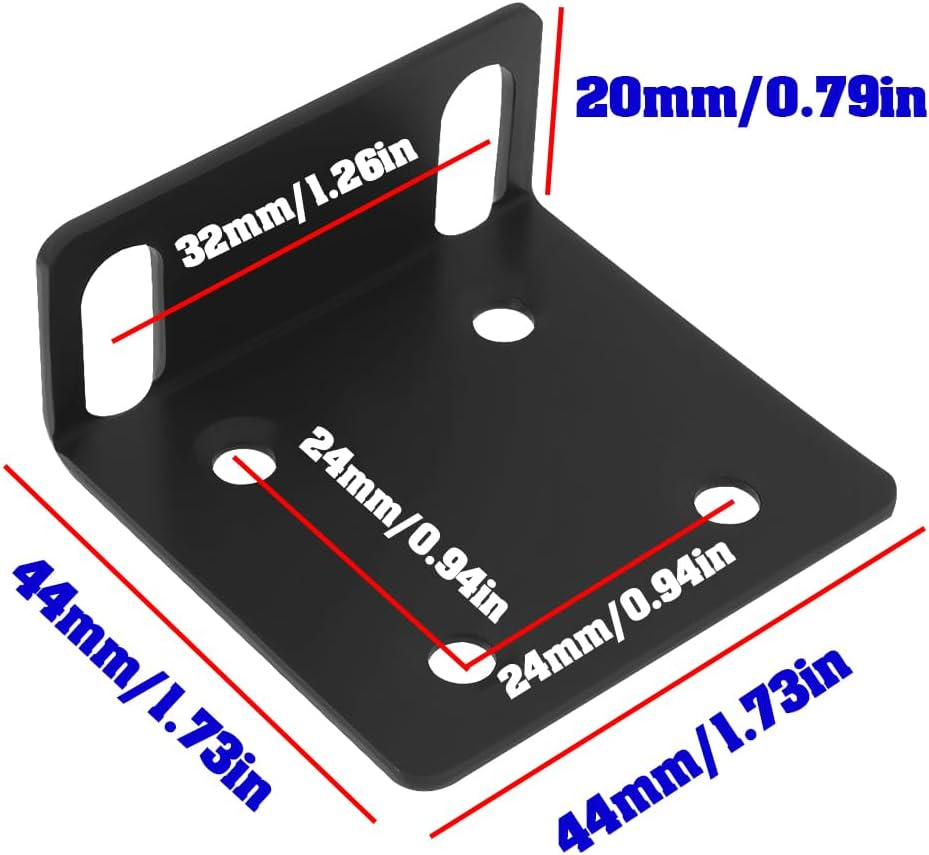 2Pcs 24Mm Rack Mount Ears with Screws Compatible with Ubiquiti Switches Compatible with Ubiquiti Dream Machine UDM image number 3