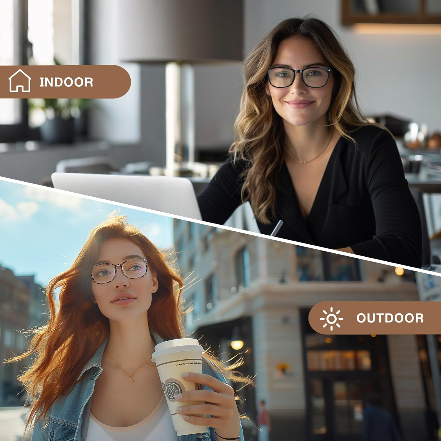 Blue Light Blocking Glasses | Computer Reading/Gaming/Tv/Phones Glasses for Men Women | Night Driving UV Glare Glasses, * Black-Matte | Clear, Medium - * 5 Pack Mix Color-3 image number 2