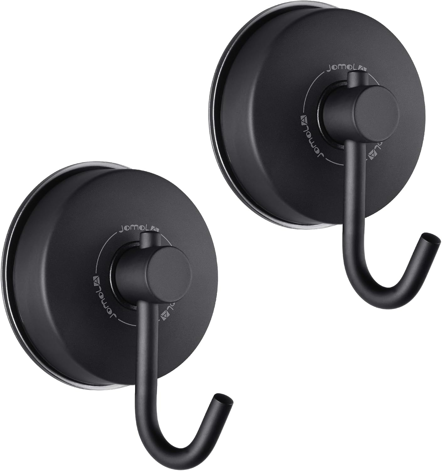 JOMOLA Suction Cup Shower Hook for inside Shower Towel Hooks with Suction Cup Holder Kitchen Utensil Storage Organizer for Bathroom Towel Hanger Stainless Steel Brushed Finish, 2PCS