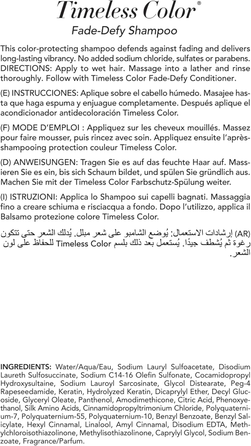 Keratin Complex Timeless Color Fade-Defy Shampoo, 1 L