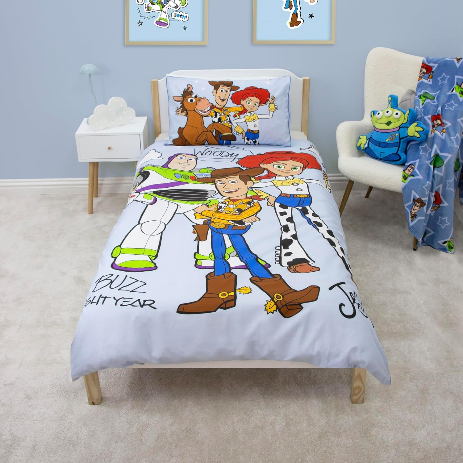 Disney Toy Story Officially Licenced Single Kids Duvet Cover Set | Reversible 2 Sided Bedding Including Matching Pillow Case | Explore Design Feturing Buzz, Woody, Jessie | Polycotton image number 6