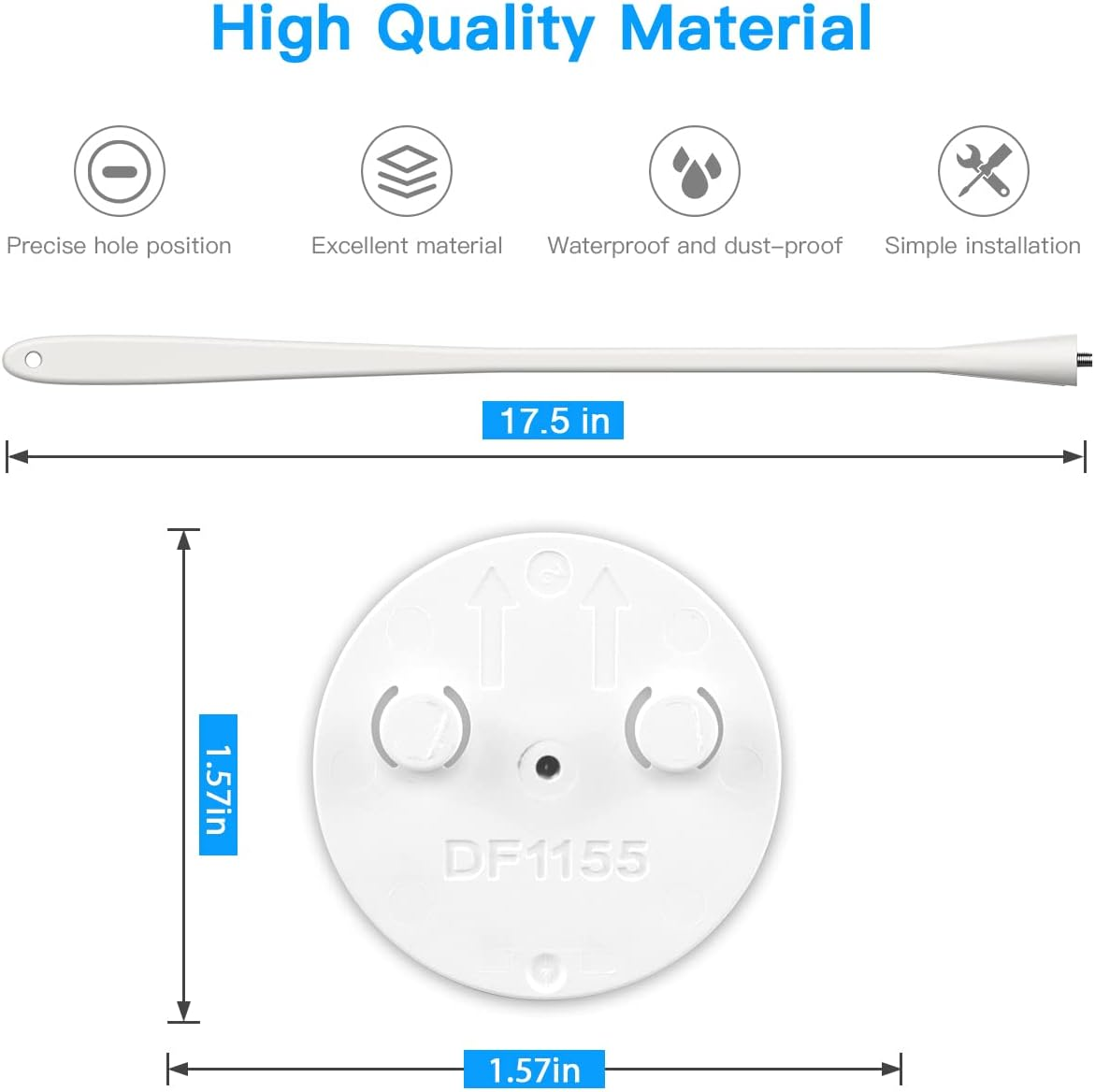 HOLACA Flexible Twist Mount for Owlet Cam 2 and Owlet Cam Baby Monitor Camera Stand with 1/4 Threaded Hole and Adjustable 360 Degree Mount for Crib Nursery(With Base Connect) image number 4