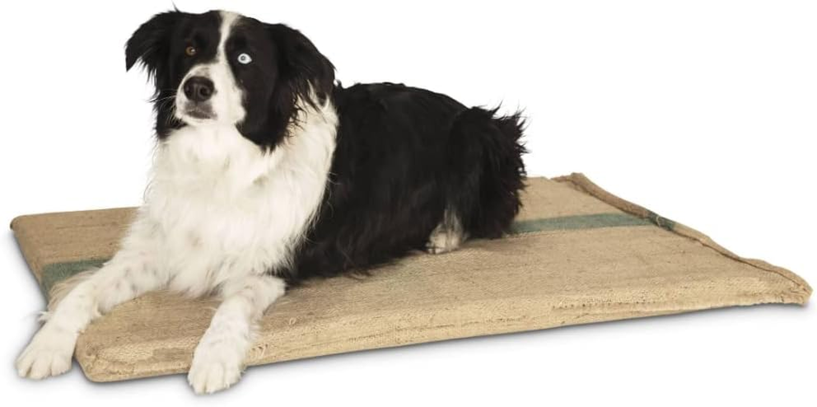 YES4PETS Large Hessian Pet Dog Puppy Bed Mat Pad House Kennel Cushion with Foam image number 1