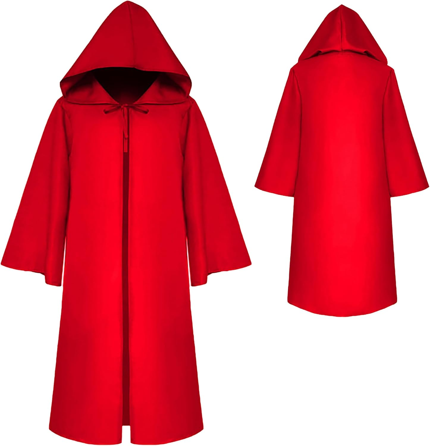 FEOYA Medieval Hooded Cloak for Men Renaissance Knight Wizard Cape Robe Halloween Masquerade Cosplay Costume