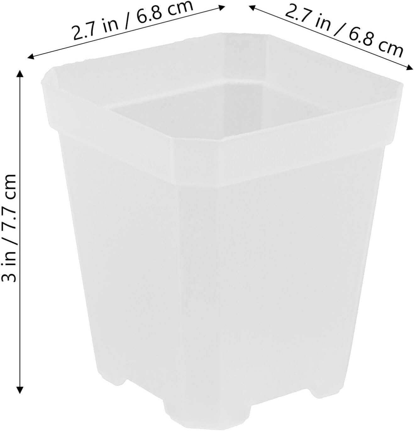 HANABASS 20Pcs Nursery Pots for and Plants Drainage for Optimal Growth and Lightweight for Indoor and Outdoor Gardening image number 2