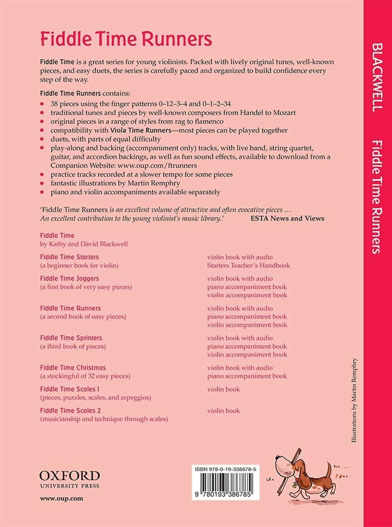 Oxford University Press Revised Edition Fiddle Time Runners Book with CD: a Second Book of Very Easy Pieces for Violin