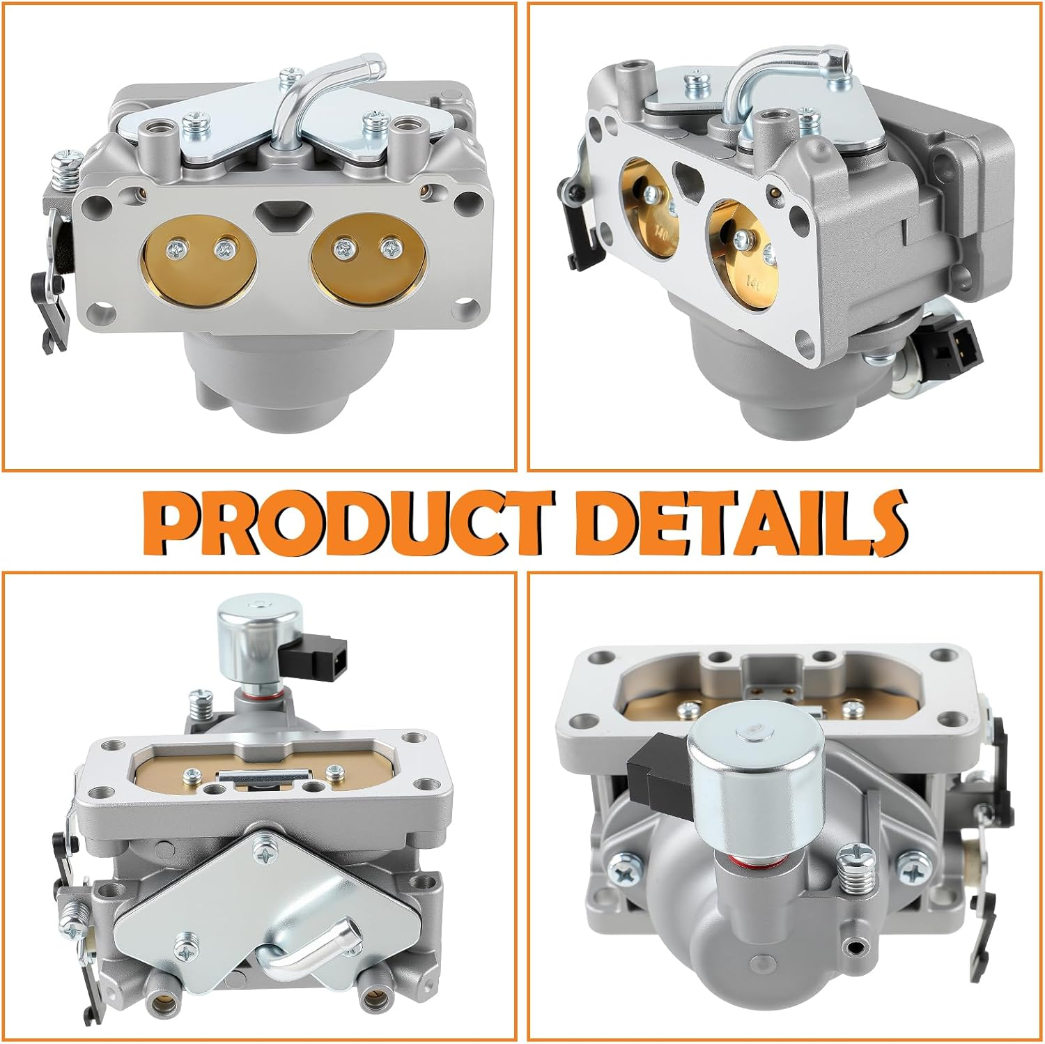FH641V Carburetor Kit for Kawasaki FH641V FH661V FH680V FH721V FH751V FX850V FX801V 22 HP Engine Carb Replace#15003-​7115, 15004-​0763, 15004-1010,15004-7024