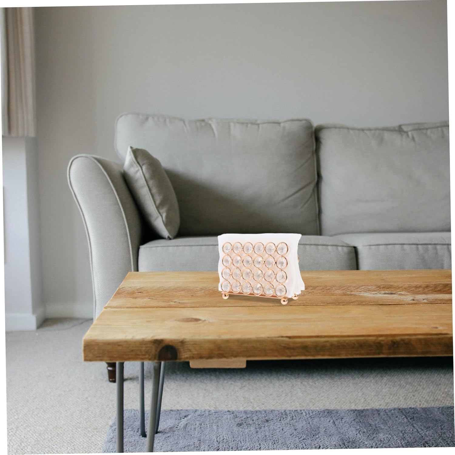 Space-Saving Napkin Dispenser Stylish Paper Holder Modern Napkin Storage Tabletop Tissue Holder image number 3